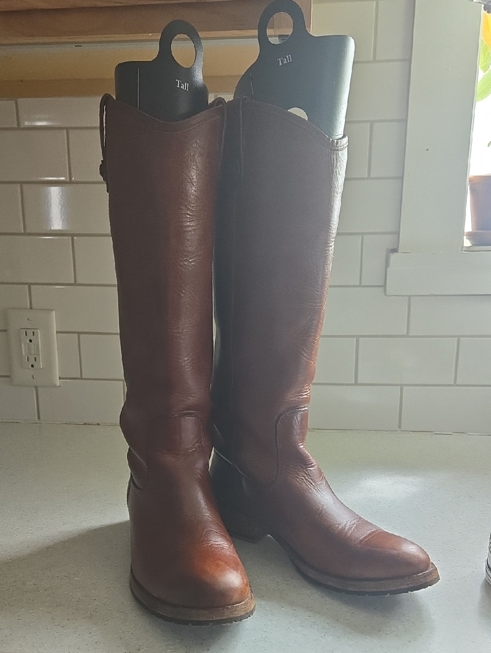 Frye Melissa  Leather Riding Boots